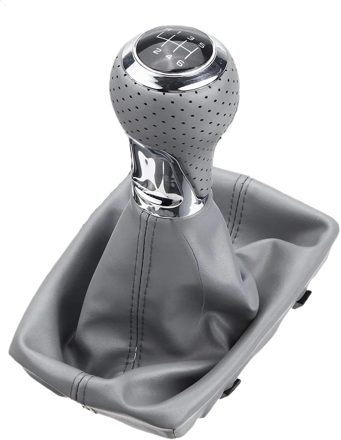 for A4 2007-2015 6 Speed Manual Car Gear Shift Knob Pu Boot Cover Gear Shift Gaiter