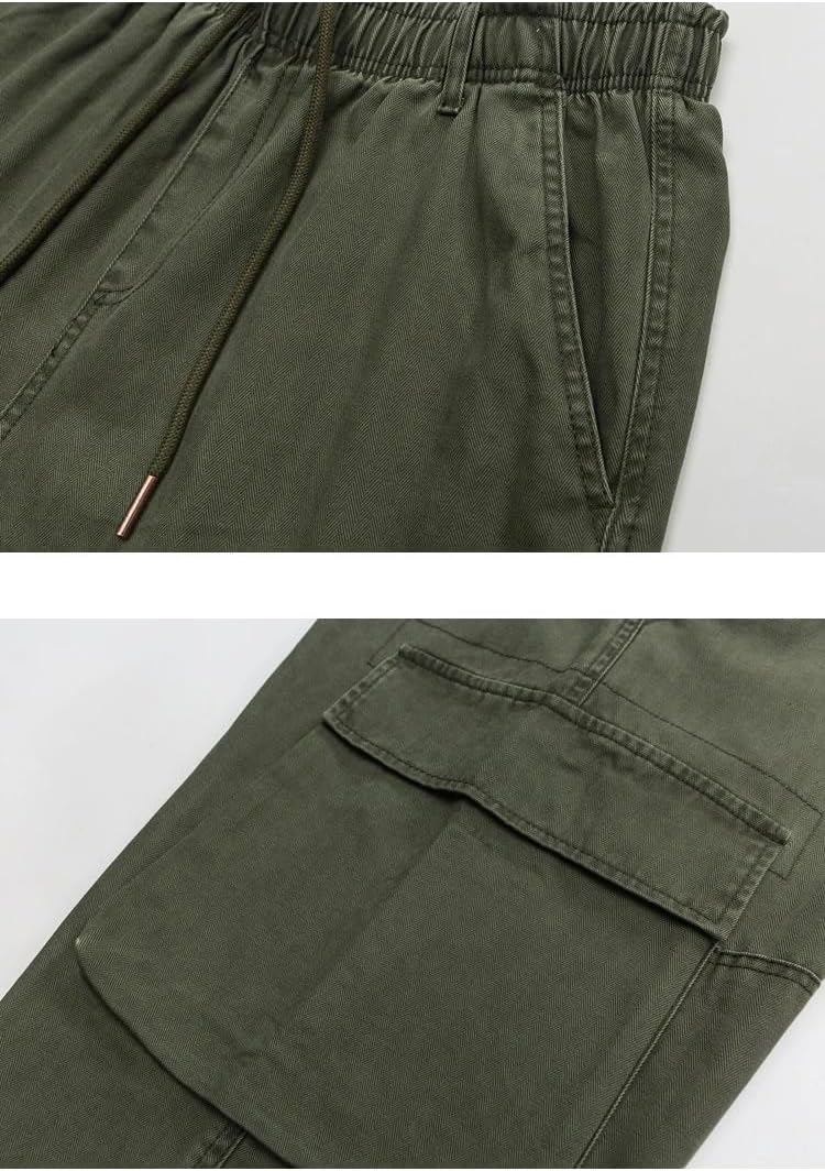 Cotton Casual Pants Men Japan Streetwear Loose Cargo Male Military Baggy Trousers