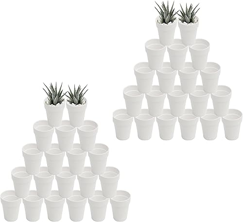 Macetas de arcilla de 3 pulgadas, mini manualidades, cuarto de bebé, cactus permeables, macetas de cerámica para suculentas, bricolaje, hogar,