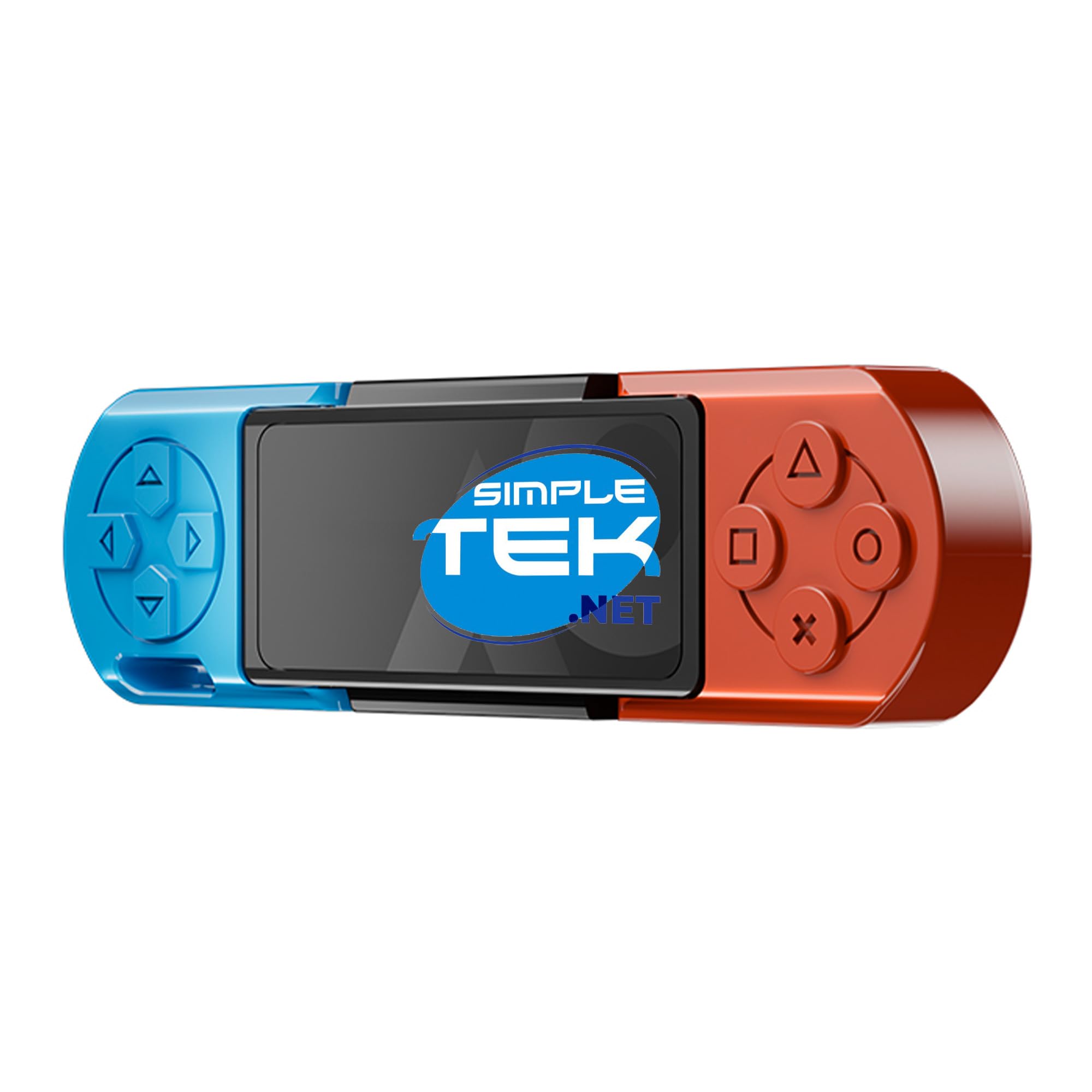 SIMPLETEK - Chiavetta USB SSD Portatile 512 GB (Rosso/Blu) ad Altissima Velocità - USB 3.2 Gen 2, Doppio Connettore USB-A e USB-C