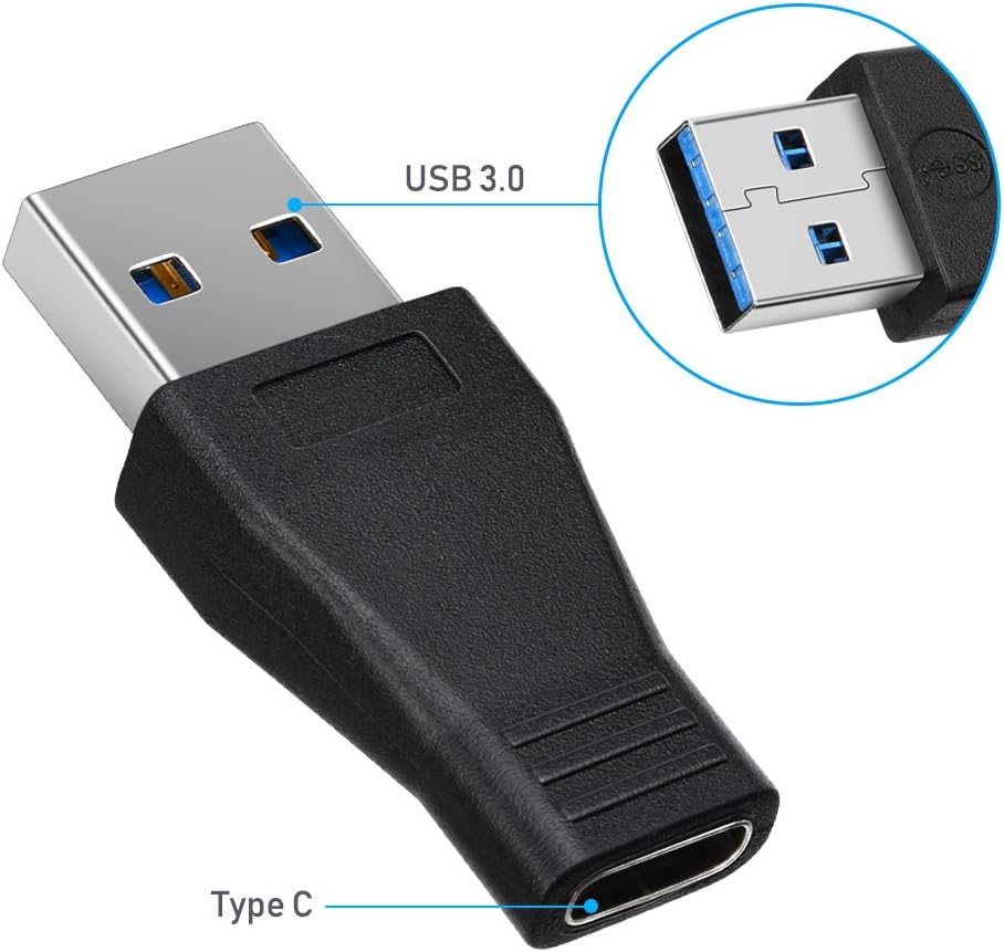 Review Electop USB 3.1 to USB A Adapter (2 Pack), Up to 5Gbps,Type C to USB 3.1 Converter,Support Data Sync and Charging, Compatible with Laptops, Power Banks, Chargers, Devices with Standard USB A Ports
