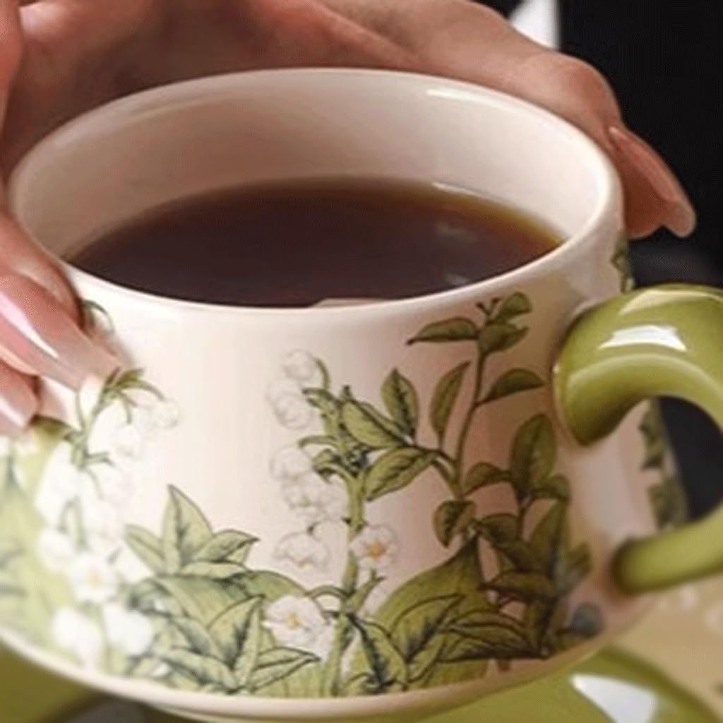 Kubki retro ceramiczny kubek i spodek popołudniowa herbata filiżanka do kawy i spodek kubek do kawy