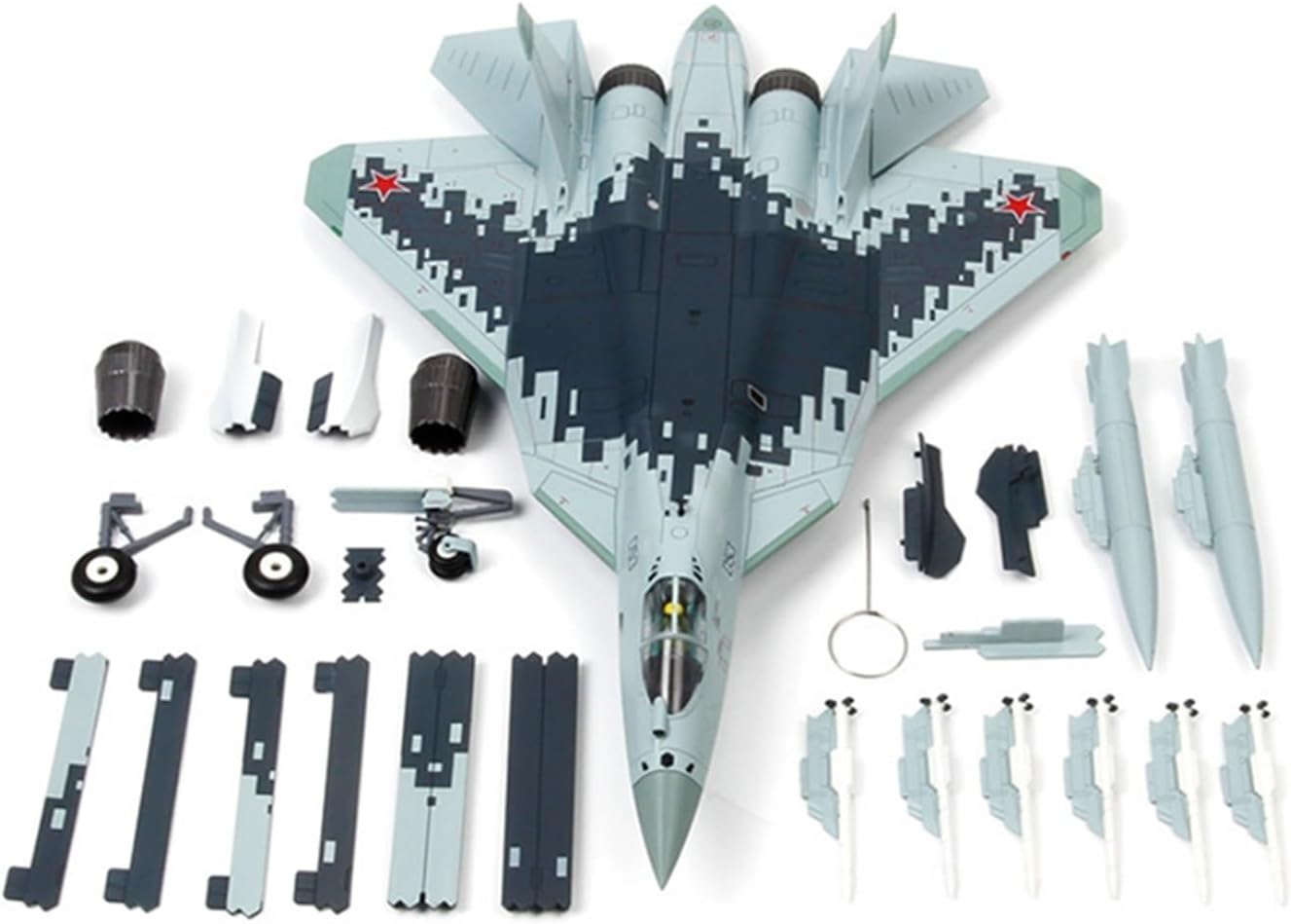 Die Cast Plane 1 72 for Su57 Static Metal Die Cast Alloy Finished Simulation Aircraft Passenger Model Collection Finished Metal Airplane