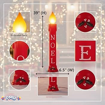 Amazon.co.jp: PMU クリスマスライトアップノエルキャンドル - ブロー