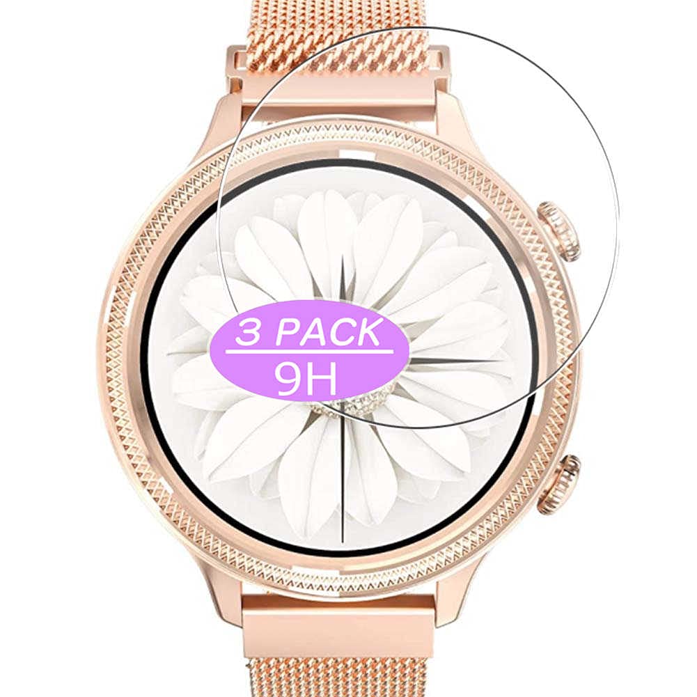 VacFun 3 Pezzi Vetro Temperato Pellicola Protettiva, Compatibile con SENBONO K9 Smartwatch Smart Watch, Vetro Protezioni Schermo Cover Custodia