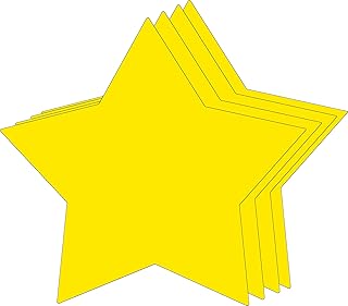 SHAPES ETC. Die-Cut Magnetic - Super Single Color Star, 8" x 8", 2 per Package-Classroom, Holiday, Space, Independence Day,and Garage Decorations, VBS and More.