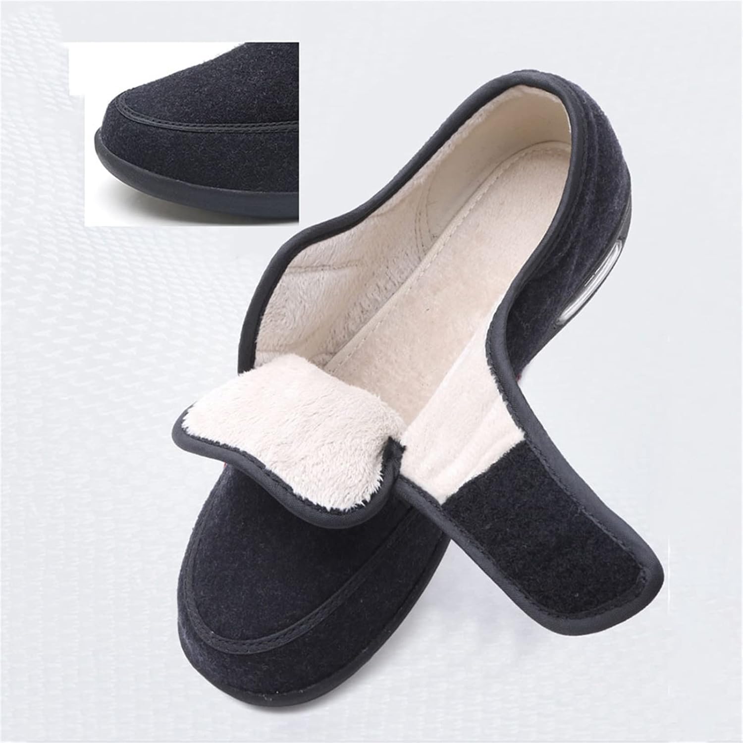 Yytcsjz Men's Wide Diabetic Edema Adjustable Shoes, Comfy Extra Wide Orthopedic Shoes Fit Swollen Feet, Diabetic Foot Shoes, for Swollen Feet, Plantar Fasciitis