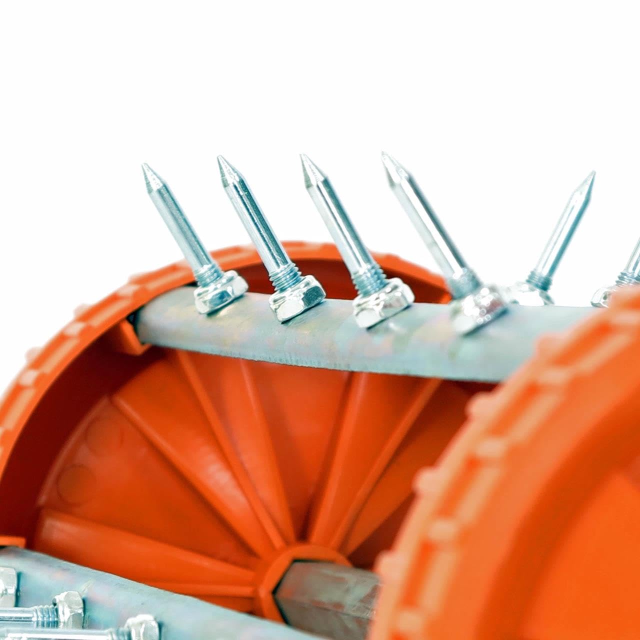 Fuxtec Rasenlüfter FX-RL400 mit 43 cm Breite, Vertikutierer Rasenbelüfter Rasenrolle