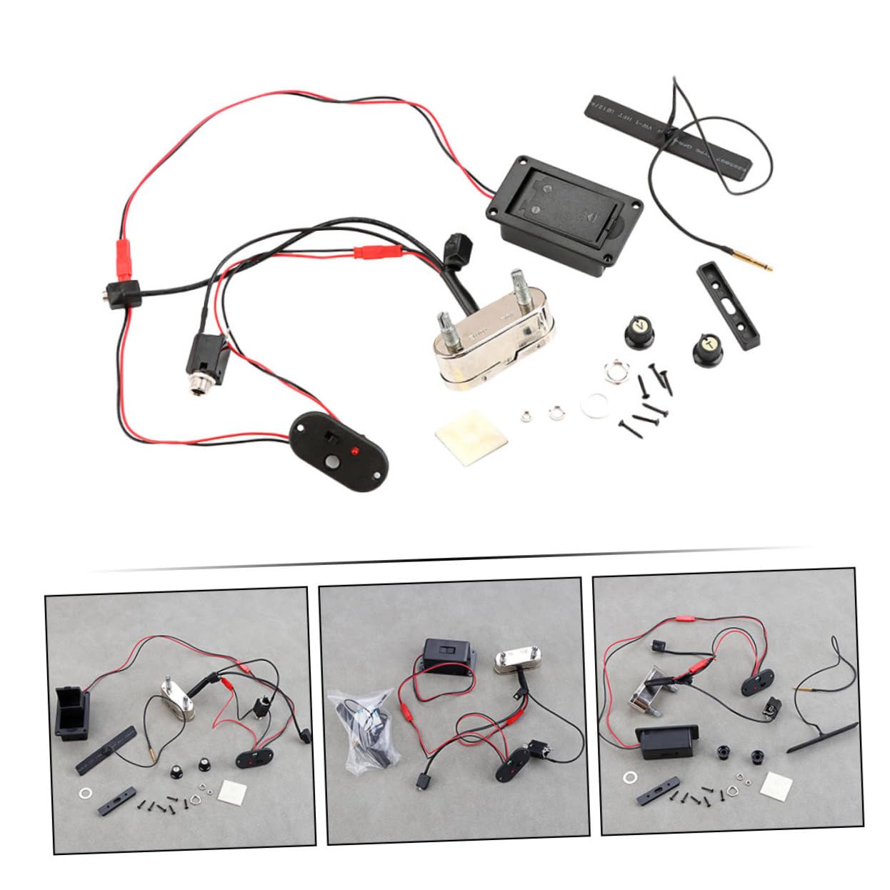 Abaodam 1set Pickup Acustico Con Preamp e Controllo Eq Amplifica Suono Del Tuo Strumento Musicale Per Performance Live e Registrazioni