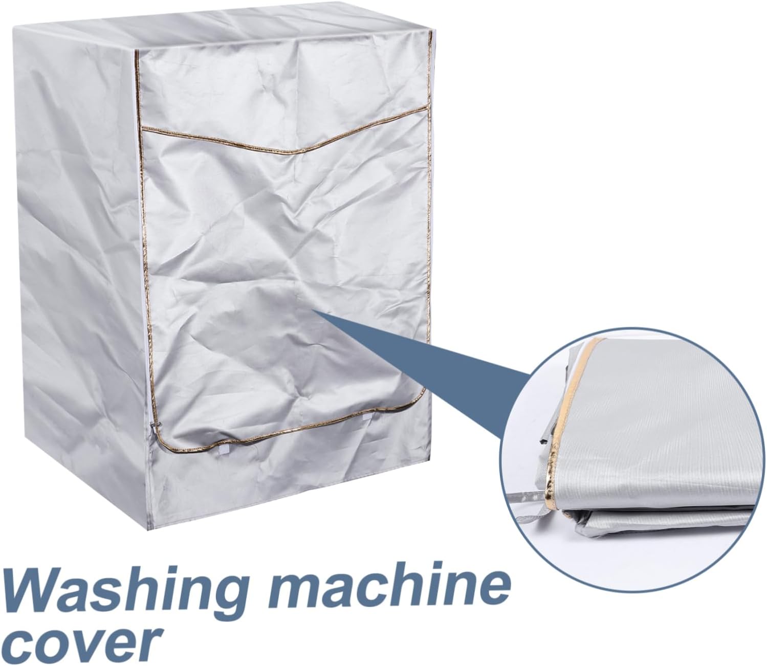 Homoyoyo 7.5kg Washing Machine Cover for Front-loading Washers and Dryers and Wear Resistant for Indoor and Outdoor Use