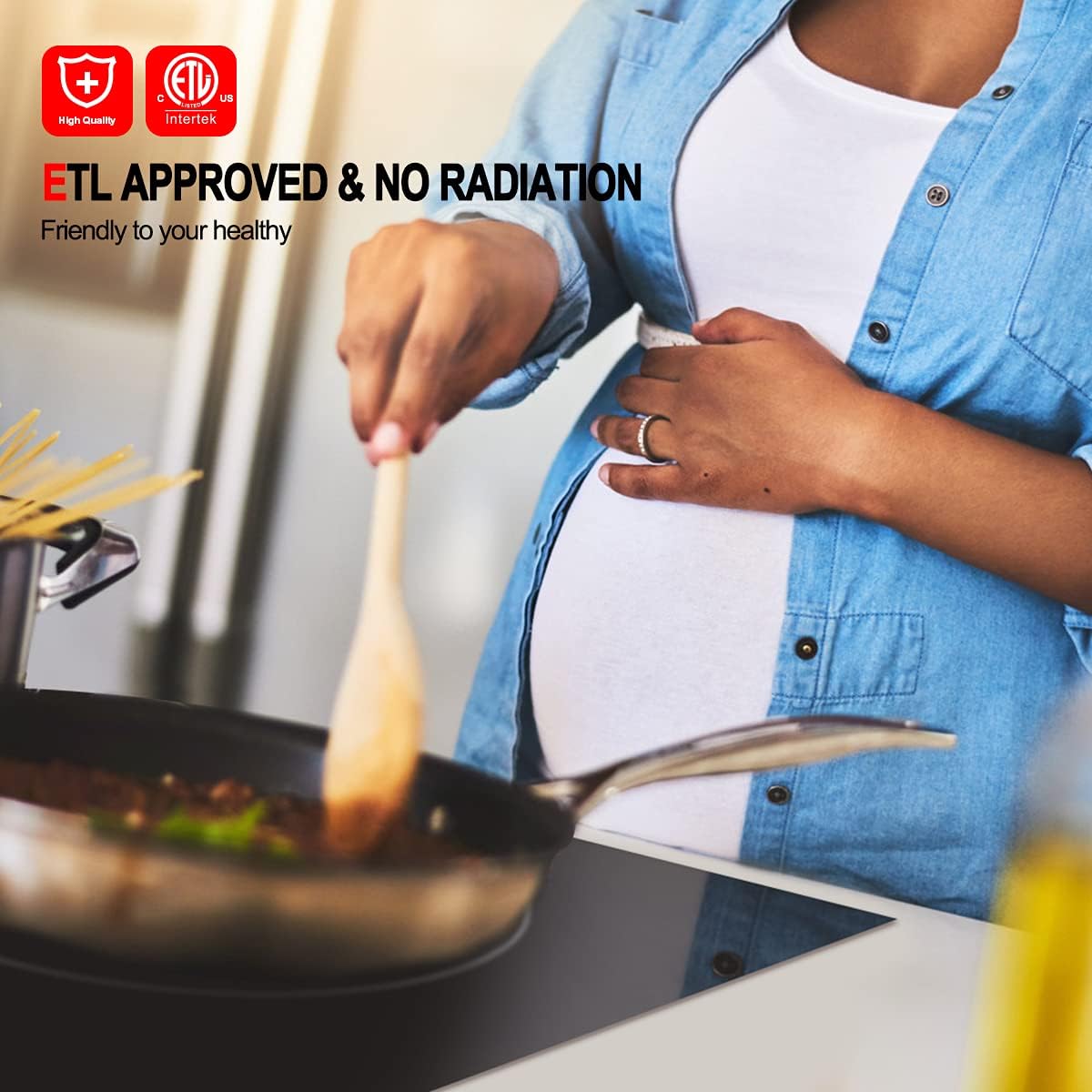 Electric Cooktop 30'', GASLAND Chef Pro Series Built- in Ceramic Cooktop 4 Burners, 220V Smoothtop Style Cooktop, Knob Control, Hot Surface Indicator, ETL Approved: Appliances