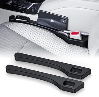 CARIZO Car Seat Side Gap Filler Black, Car Seat Gap Plug Strip Filler Prevent Things from Dropping (Pack of 2) Compatible with Chevrolet Trailblazer