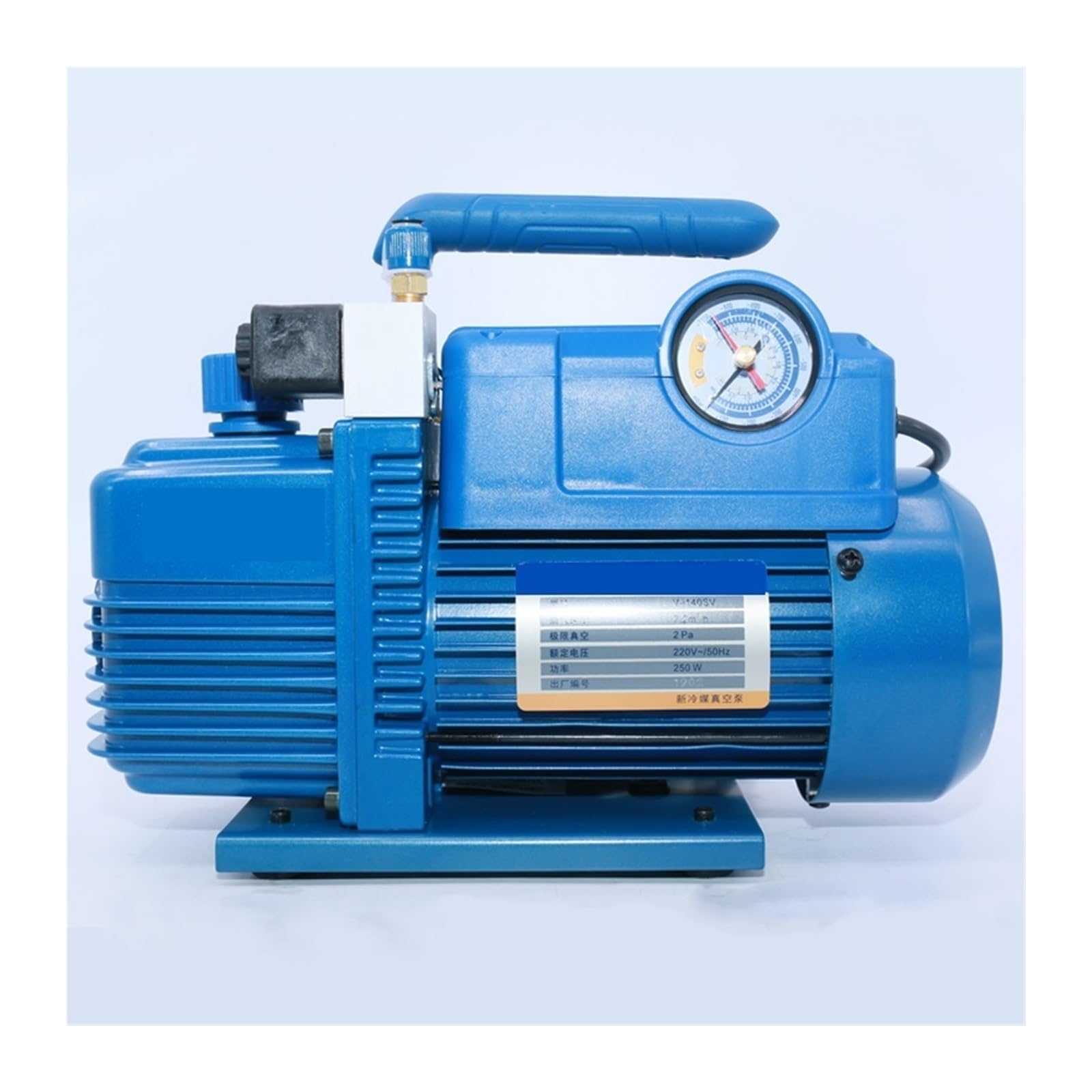 Pompa próżniowa, Pompa próżniowa 2L V-i140SV Nowy czynnik chłodniczy R410A Naprawa klimatyzacji Model włókna 2Pa 250W 7,2m3 / H Z zaworem elektromagnetycznym do serwisu klimatyzacji