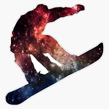 Magnet Stellar Snowboarder Magnetic Reusable Vinyl Sticker 5"