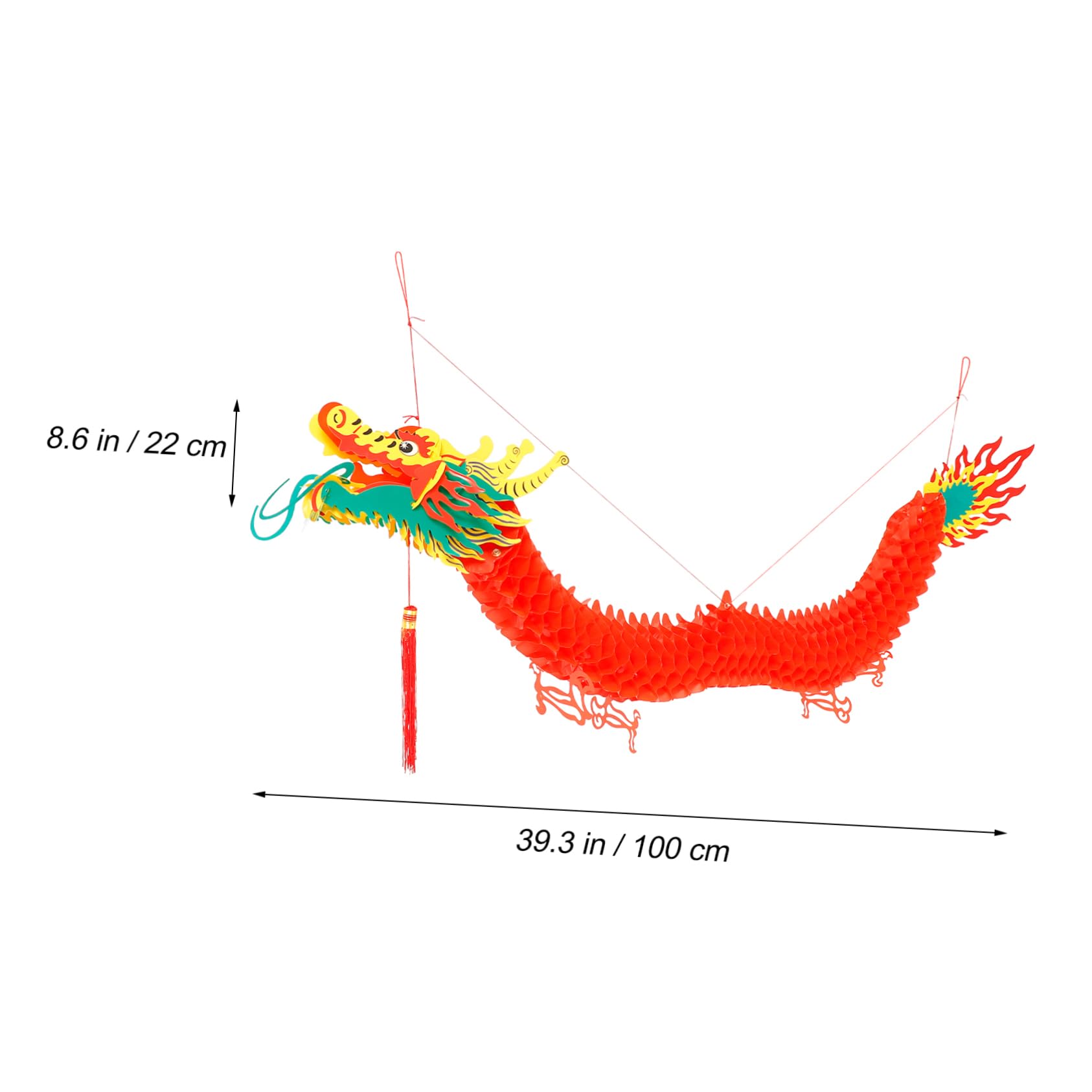 Alipis 10stücke Chinesische Drachen Laterne Für Neujahr Und Festivals Hängende Kunststoff Dekoration Mit Wunderschönem Design Für Festliche Atmosphäre