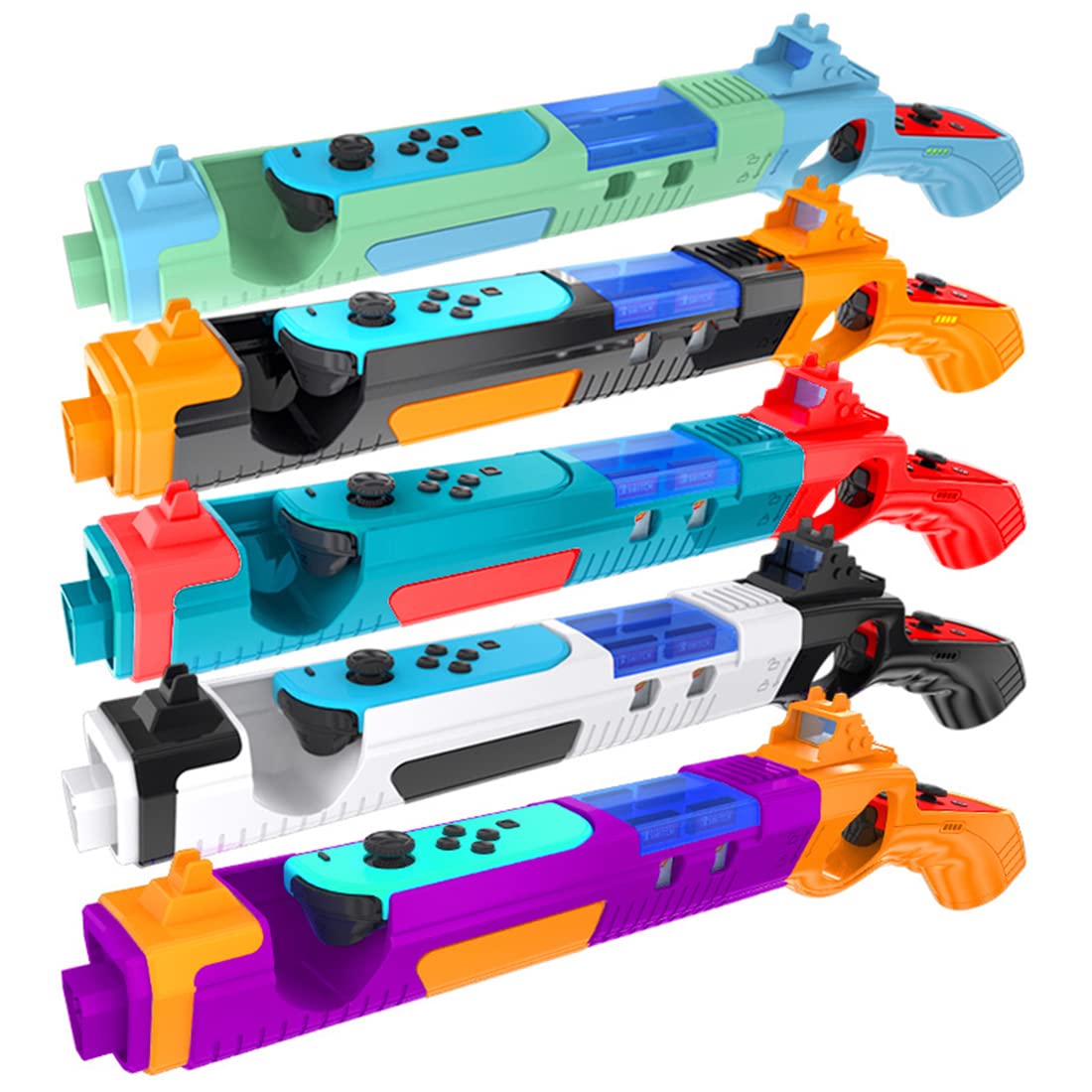 Pistola da tiro compatibile con per Nintendo Switch/Switch OLED, ricambio per Joy-Con Gun Controller Game Gun Manopole compatibili con per Nintendo Switch Joycons/Switch OLED.(Nero e giallo)