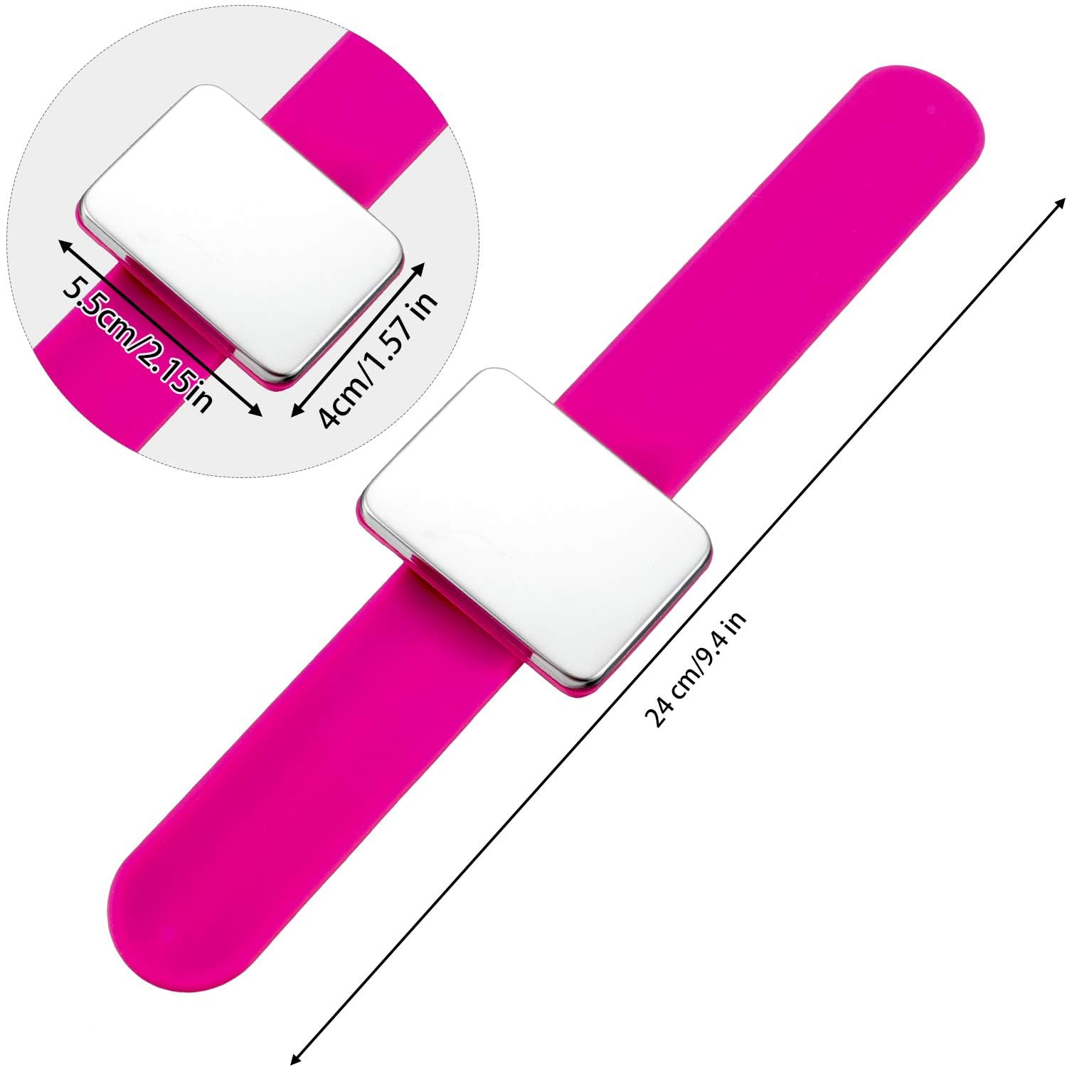 S S Mart Magnetic Bracelet Wrist Band Strap Belt, Silicone Wristband || Magnetic Wristband Pin Cushion Holder for Quilting, Saree Pre-Pleating, Embroidery, Sewing, Pins Hair Clips 2