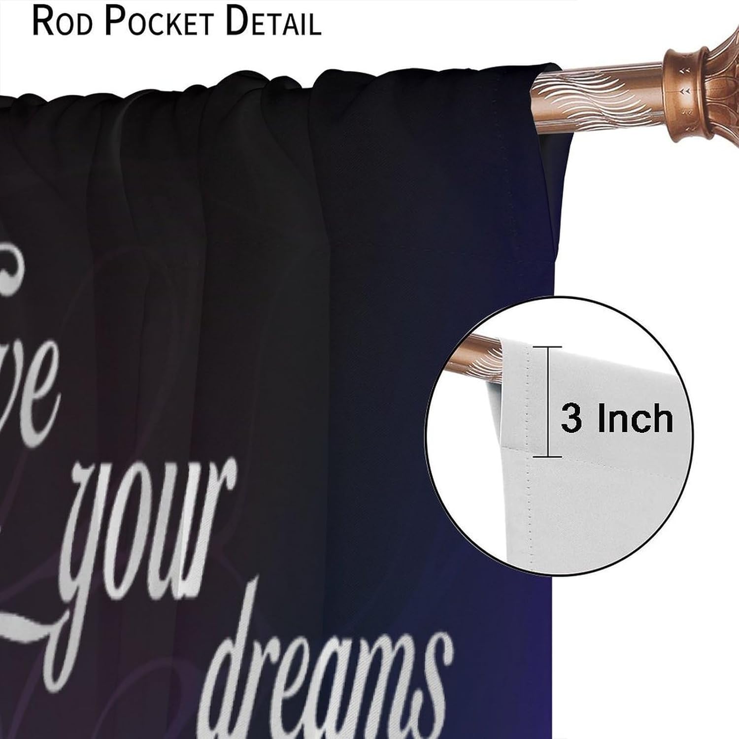 Dream Butterfly Curtain,Abstract Purple Watercolour Hand Drawn Butterfly Pattern Print Window Drapes for Kids Girl Bedroom Living Room Kitchen Decor,2 Panel Set,42x45 Inch Blackout