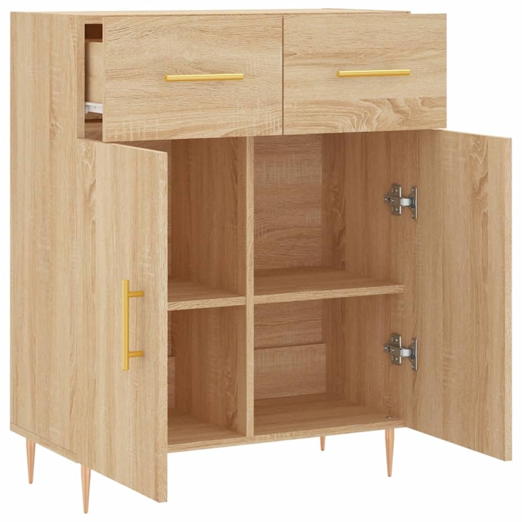 Hothingwell Bufor Sonoma 69,5 x 34 x 90 cm, 3 drzwi, drewno kompozytowe