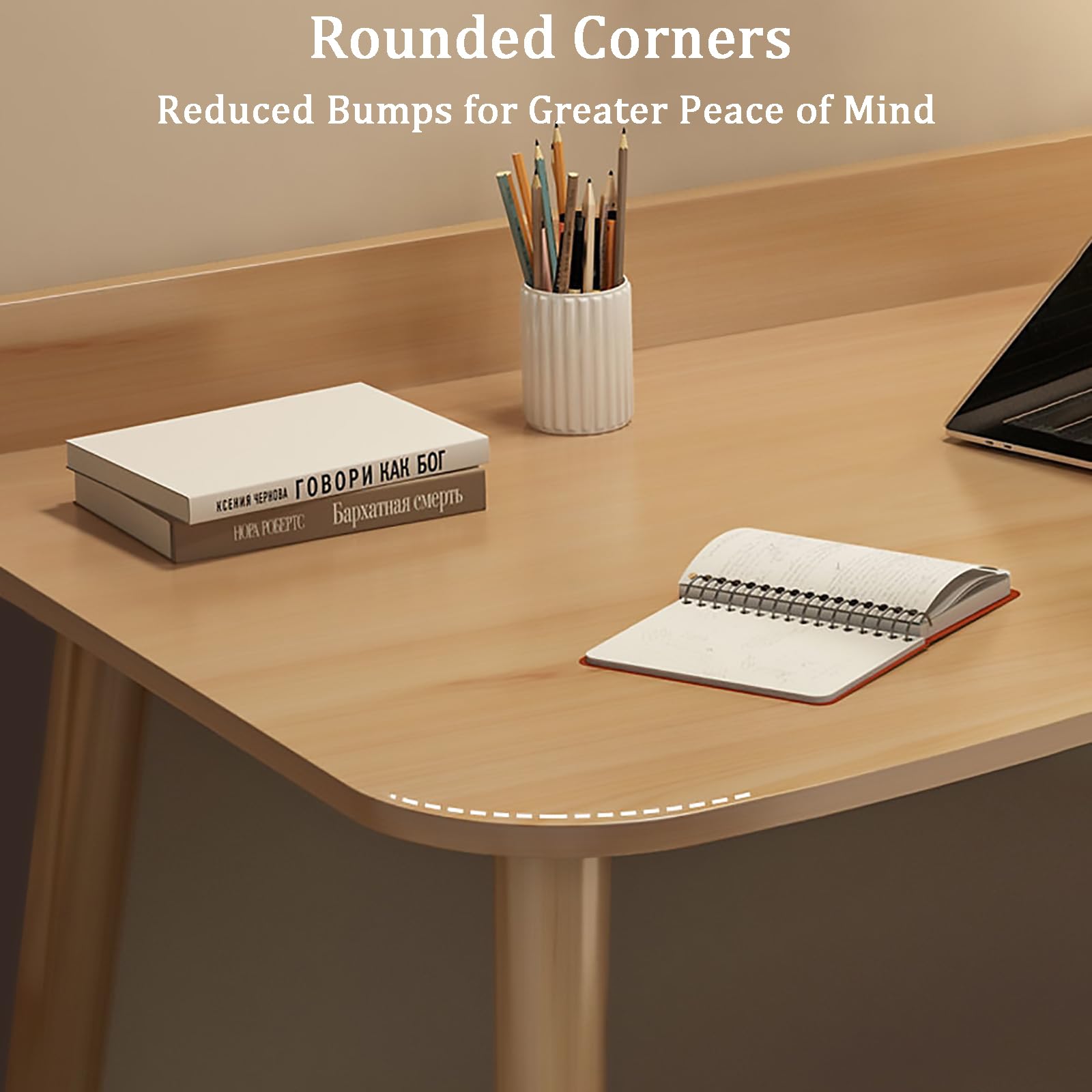 Escritorio De Oficina En Casa Con Cajones, Mesa De Madera Multiusos, Estación De Trabajo Para Computadora, Mesa De Estudio, Mesa De Escritura, Moderna, Simple, Cero Montaje, Sin Silla (23.5 Pulgadas