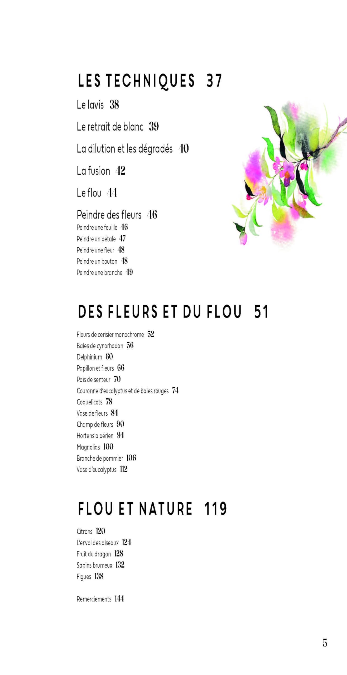 Flous et fleurs à l'aquarelle: Maîtrisez la fusion des couleurs