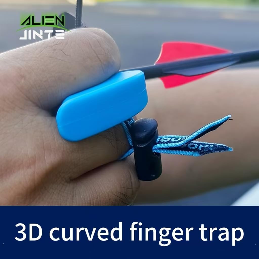 Archery Metal Finger Tab & Finger Guard Set – Purple Alloy & Leather Construction, Ergonomic Design, Adjustable for Comfort & Precision, Competitive Shooting Accessory​(
