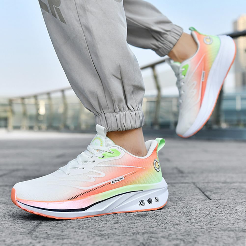Unisex lekkie trampki sportowe oddychające z amortyzowaną podeszwą eleganckie buty do biegania i codziennego użytku