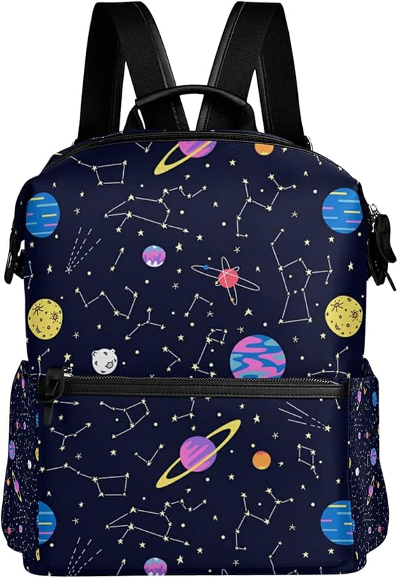 Amazon Co Jp Luyisi リュック おしゃれ リュックサック 星柄 宇宙 レディース メンズ 軽量 大容量 通学 通勤 防水 小学生から大学生まで プレゼント シューズ バッグ