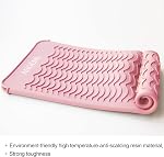 ANGENIL Heat Resistant Silicone Flat Iron Mat Pouch, For Travel Dual Voltage Curling Iron Wand, Hair Straightener, Automatic Wireless Curlers, Crimper Hair Iron, Styling Tools, Curling Brush For Women