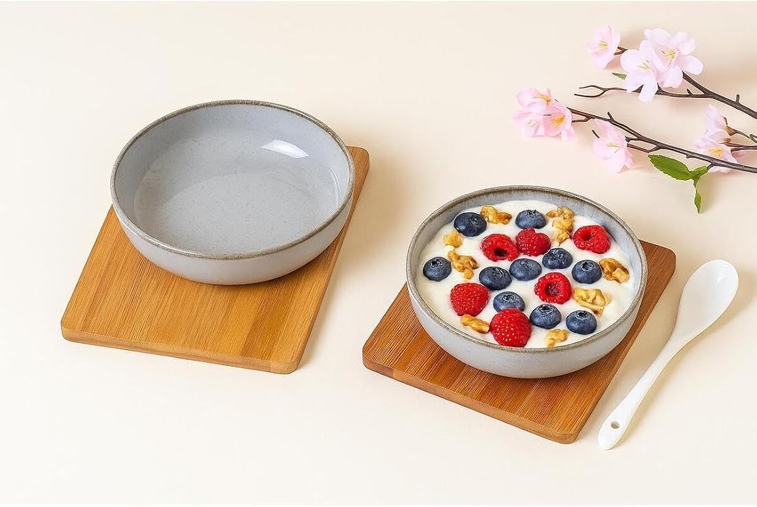 Kütahya Porselen Moderna 2 Li 15 Cm Kase Gri Gri 15 CM