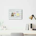 Planches en bois Imprimez le panneau d'effacement à sec de surface magnétique 12 x 16 planche blanche décorative pouces pour le mur avec le design, sans cadre sans éraillage pour le Mur (planche,4030,1pc)
