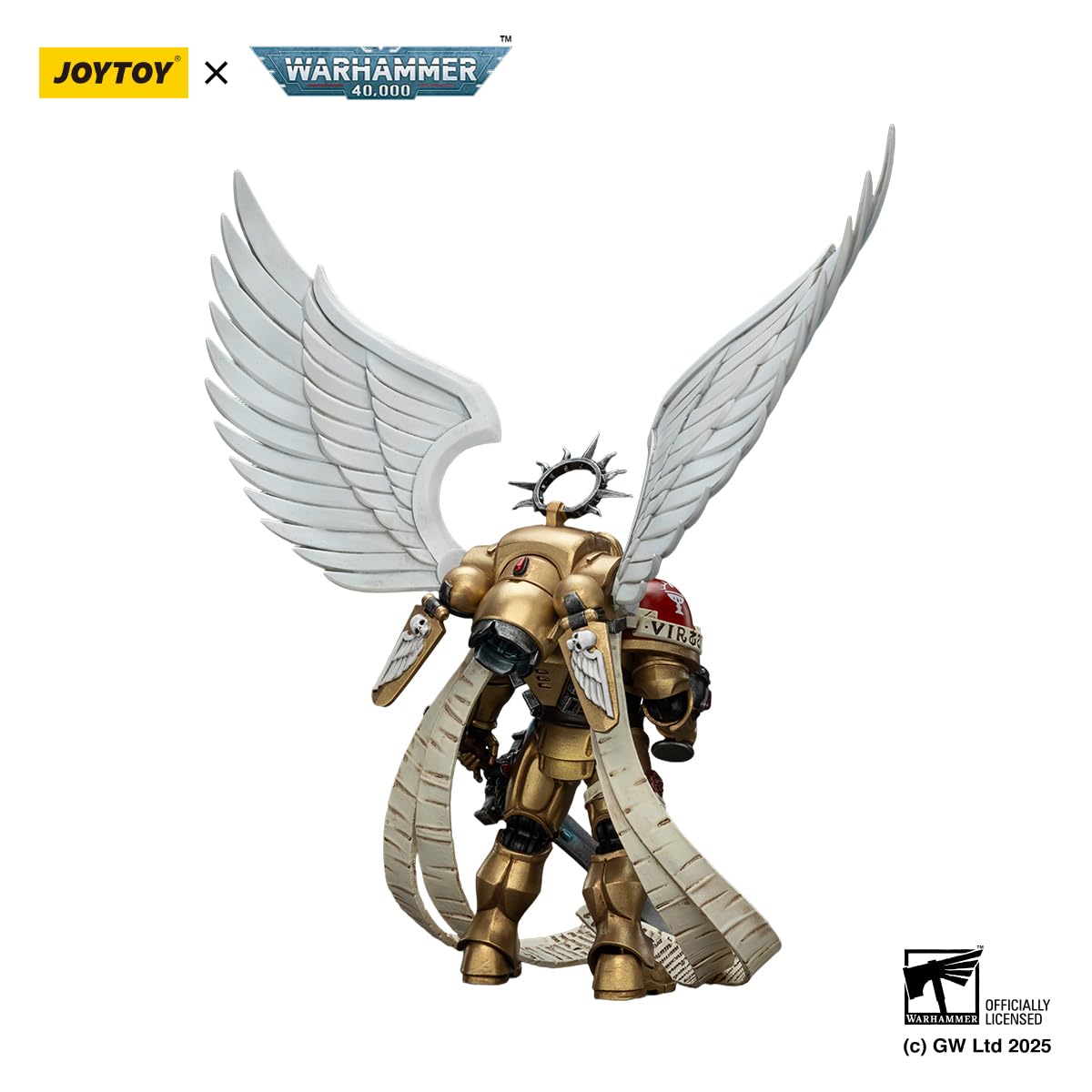 JOYTOY Warhammer 40k Blood Angels figurka 1/18 krwawe anioły, strażnik z enkarminą, prezenty kolekcjonerskie, zabawki dla dzieci w wieku 15+ i dorosłych, 12,5 cm, przedsprzedaż