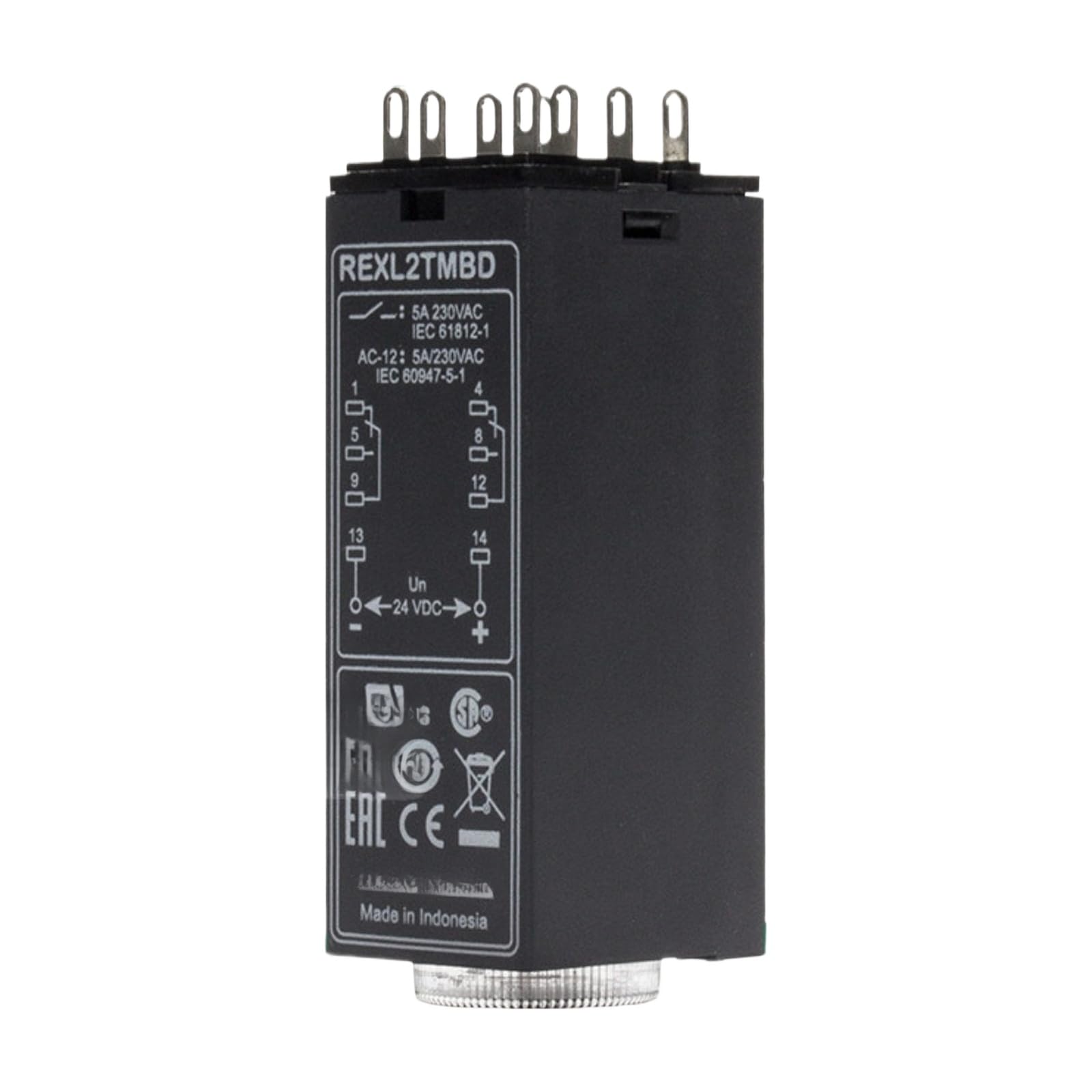 Relais temporisé REXL4TMBD basse tension automatisme industriel - 6