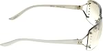 Foster Grant Women's Vera Oval Sunglasses, White, 64mm