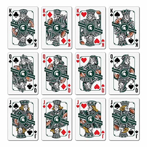 Image of YouTheFan NCAA Officially-Licensed Playing Cards - Original Artwork on All face Cards and Jokers - Team's Official Colors - Quality Linen Texture - Designed in The USA