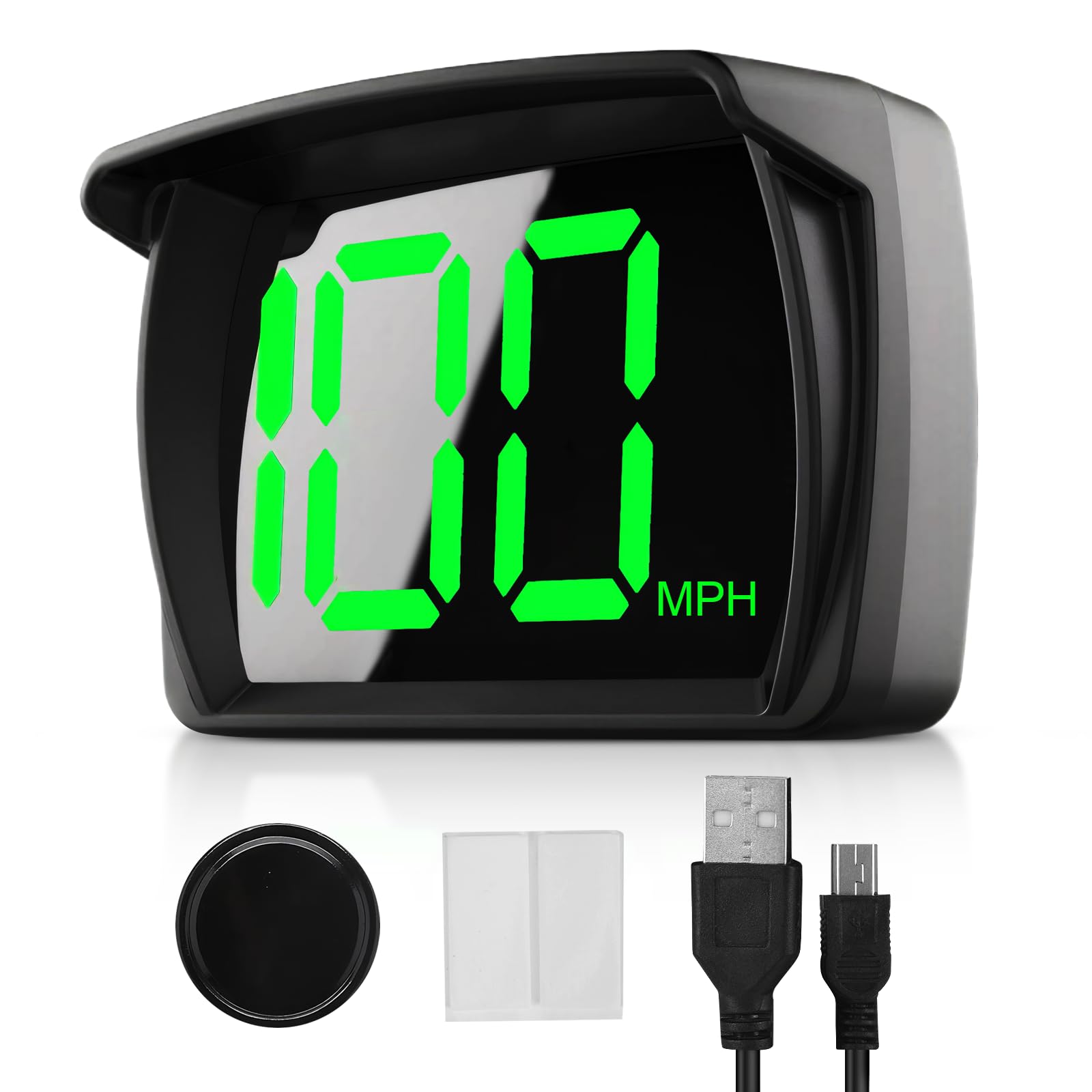 Digital GPS Speedometer,HUD Heads up Display Car MPH,Car Real-Time Speedometer with LED Large Font Display,USB Plug & Play,Suitable for Truck, SUV, Motorcycle
