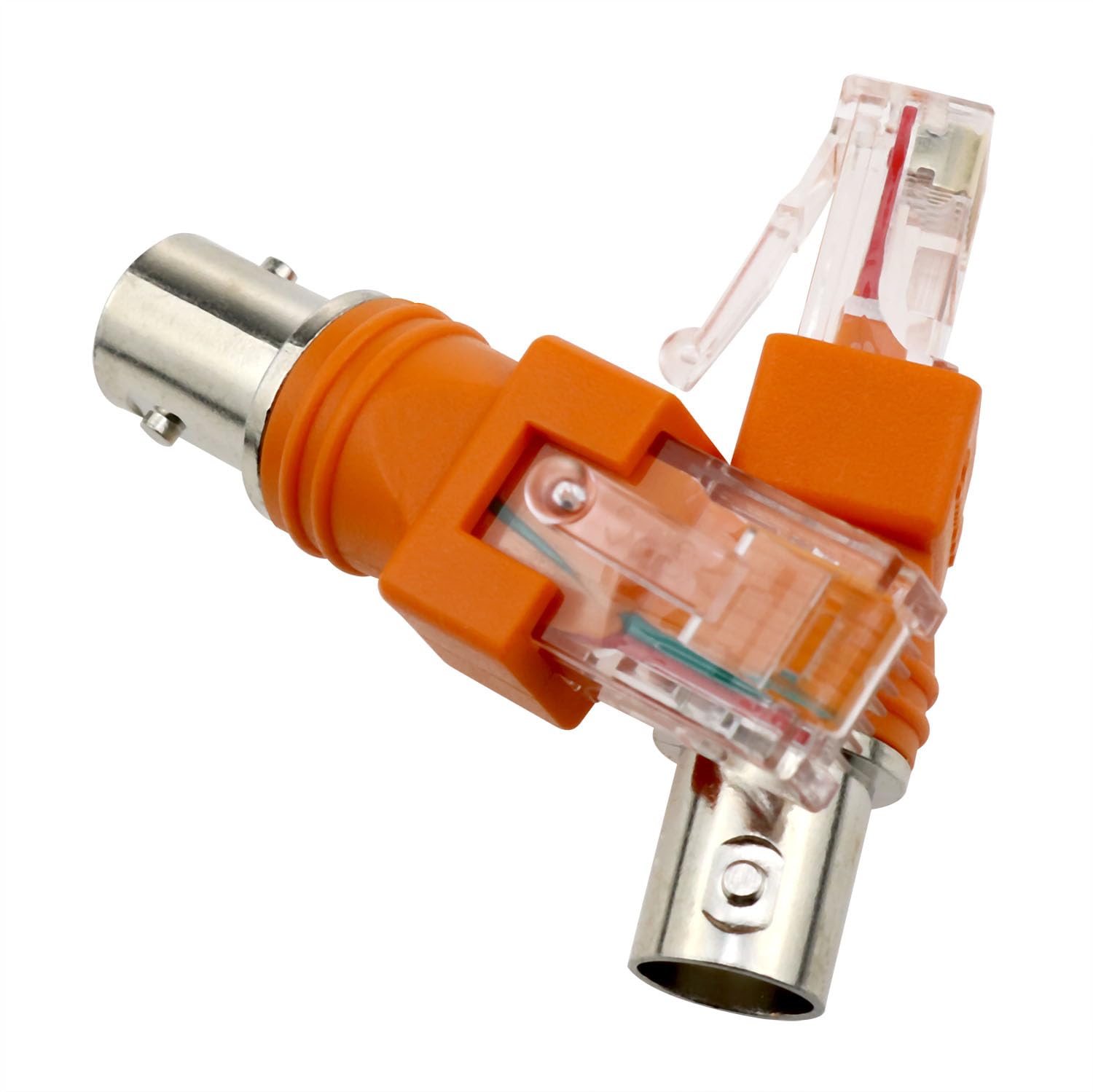 Amazon.co.jp: Lovelysp BNCメス-RJ45オスアダプター同軸-イーサネット