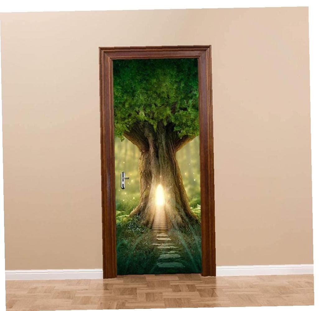 Stickers porte fantasy wonderland pour deco chambre et salon