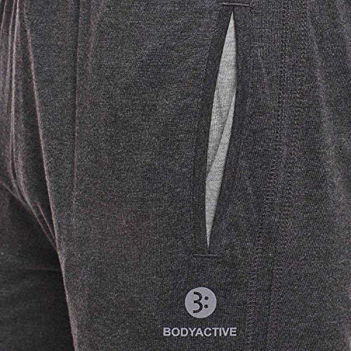 Image of BODYACTIVE Solid Color Men's Track Pants