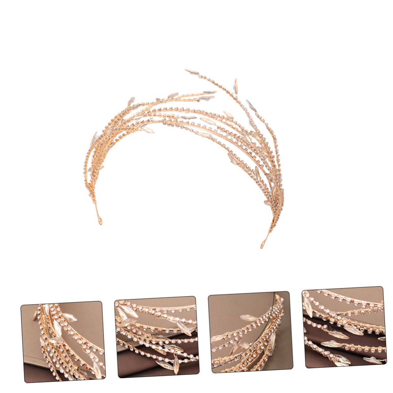 Veemoon Cerchietto Shiny con per Accessorio per Matrimonio e Compleanni Design Unico e Indossare per Cerimonie e Speciali