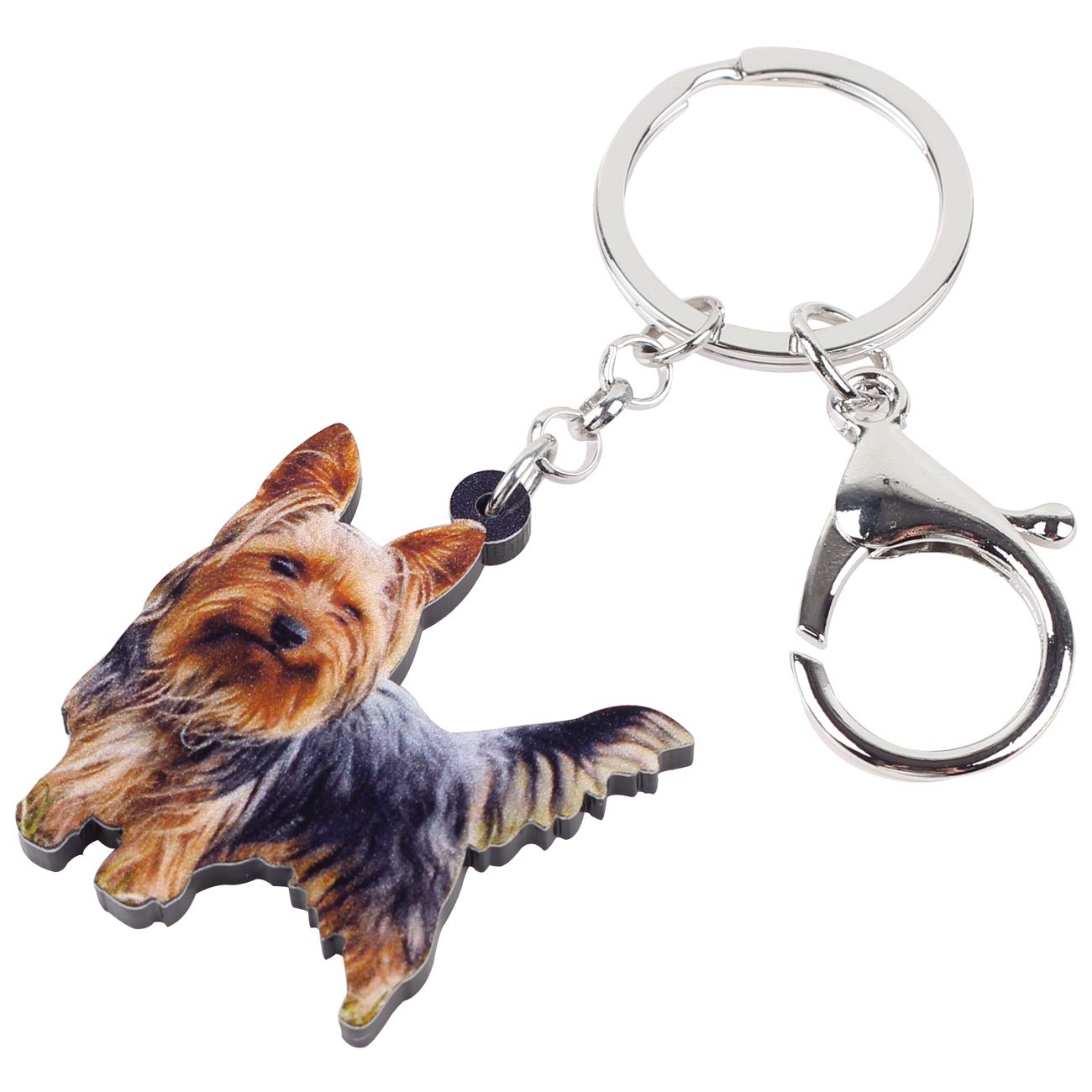 Yorkshire Terrier Yorkie Cane Portachiavi Borsa Ciondolo Regalo IN