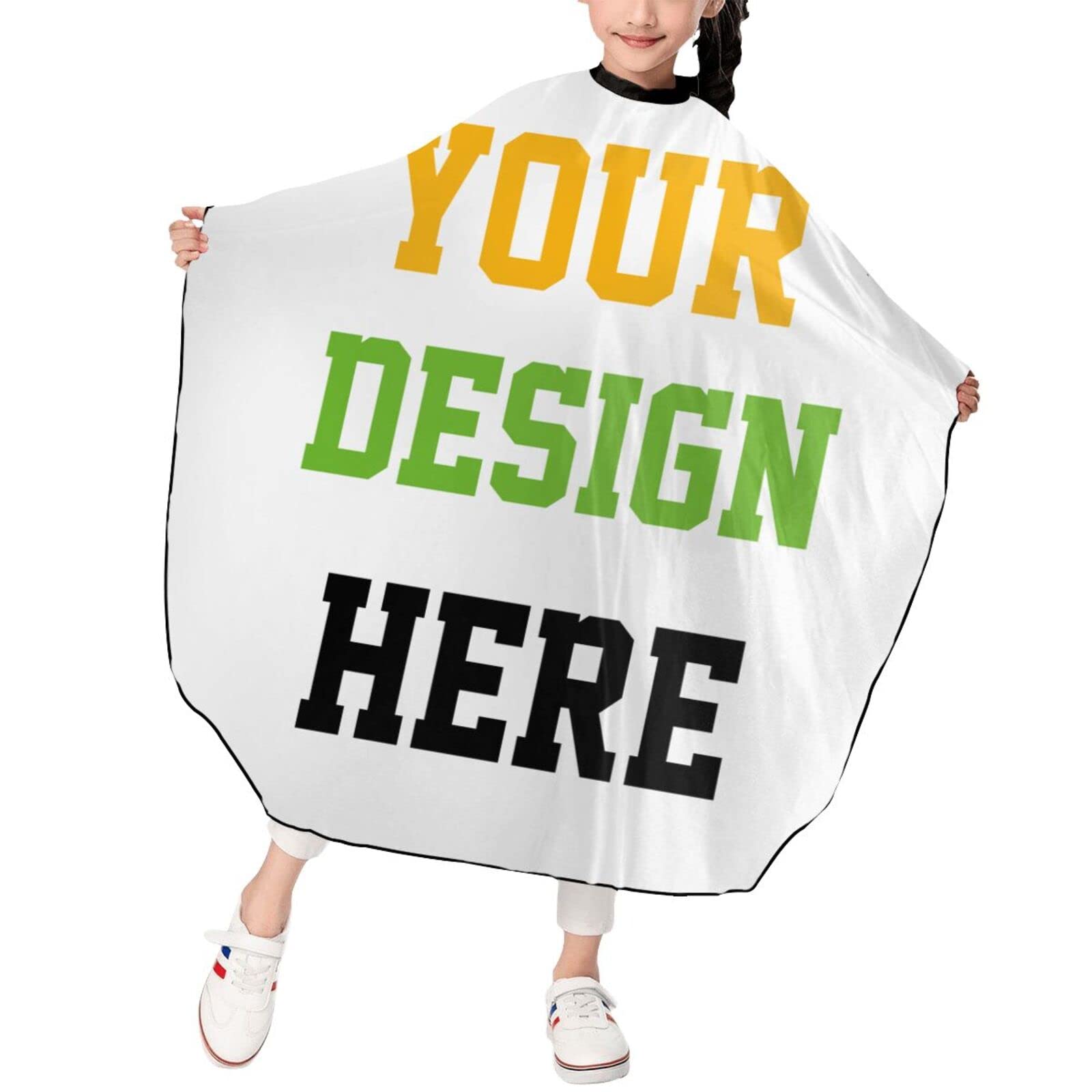 FJAUOQ Capas de peluquería personalizadas impermeables para salón de belleza, capa de corte de pelo grande para corte de pelo unisex profesional estilista de corte de peluquería delantal de tinte