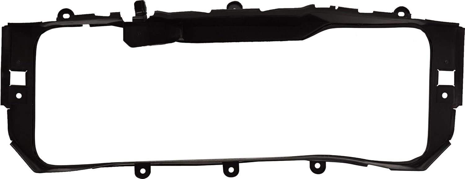 Evan-Fischer Grille Support Compatible with 2016-2018 Chevrolet Silverado 1500 & 2019 Chevrolet Silverado 1500 LD Textured Black Shell and Insert