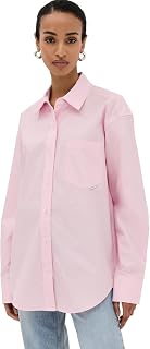 Alexander Wang Women's Boyfriend Shirt with Logo Flag Tag