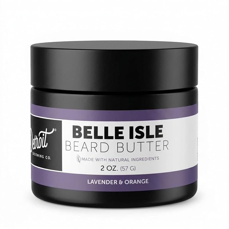 Detroit Grooming Co. Manteiga para Barba Belle Isle com óleo de cártamo e manteiga de karité, 56 g