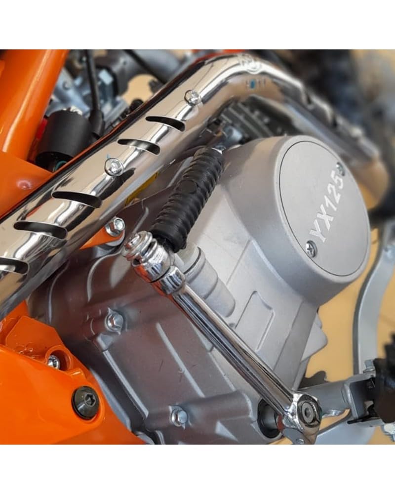 T-MOTO Pitbike Zeus 125cc Ruota 17/14, Motocross 4 Tempi, Moto cross a Benzina 75 Kg, Off Road Ragazzi e Adulti