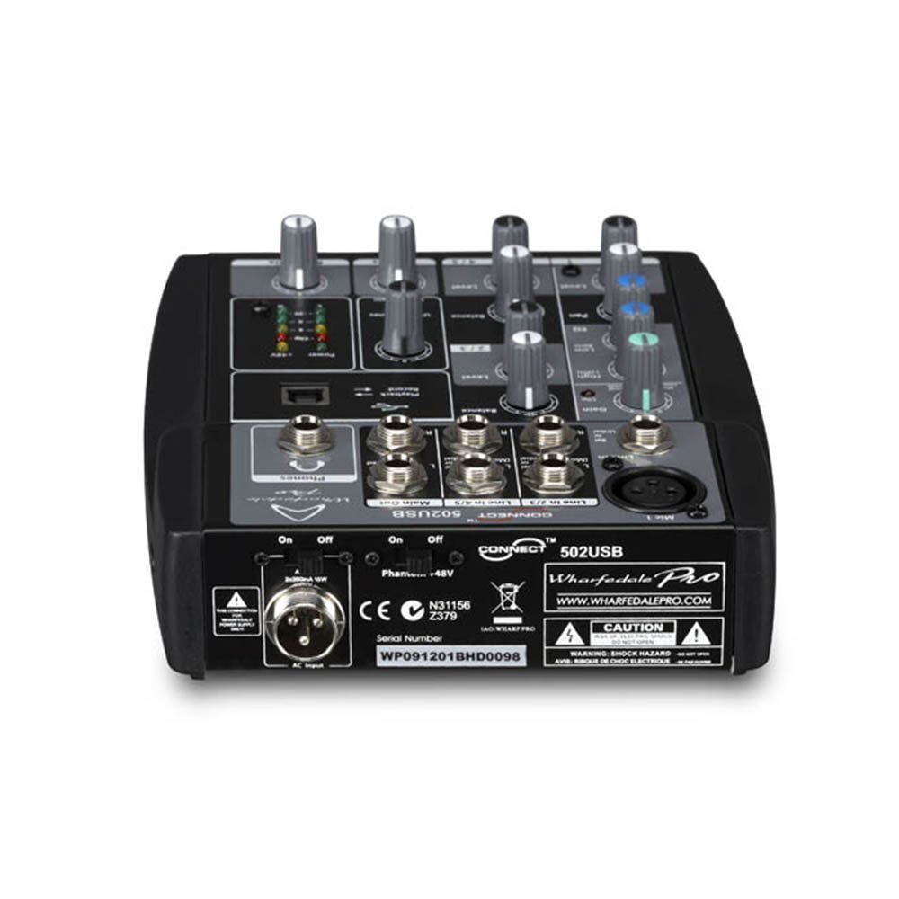 Wharfedale Pro Connect 502 USB Mixer für Live, Studio, Karaoke etc.