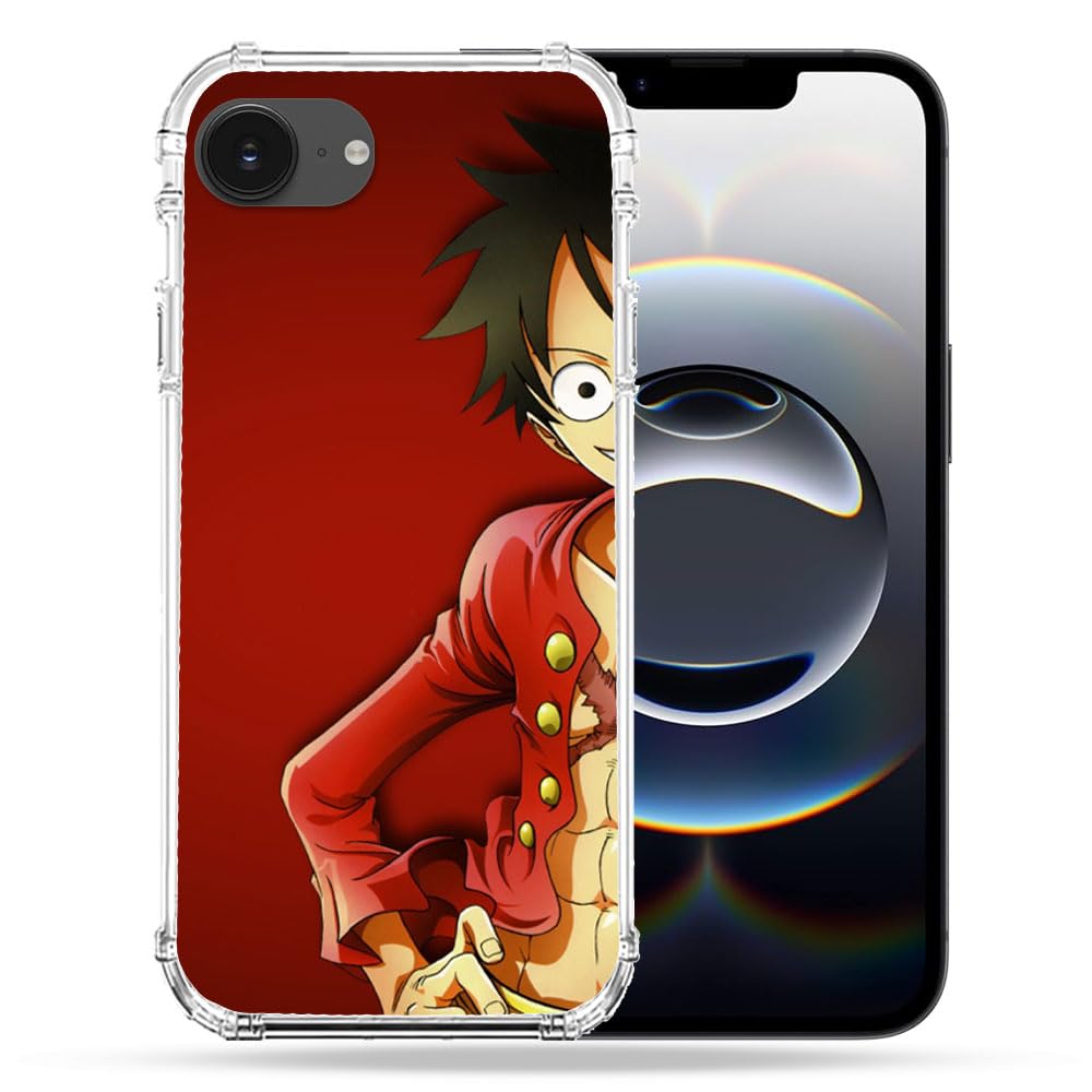 Cokitec Reinforced Case for iPhone 16e Manga One Piece Luffy
