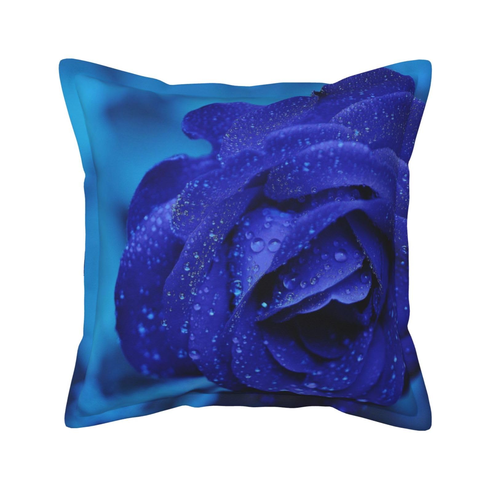 Housses de coussin extérieur rose bleue imperméables pour rénover le canapé
