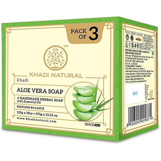 Khadi Aloe Vera Soap - Cleansing & Nourishing 125g